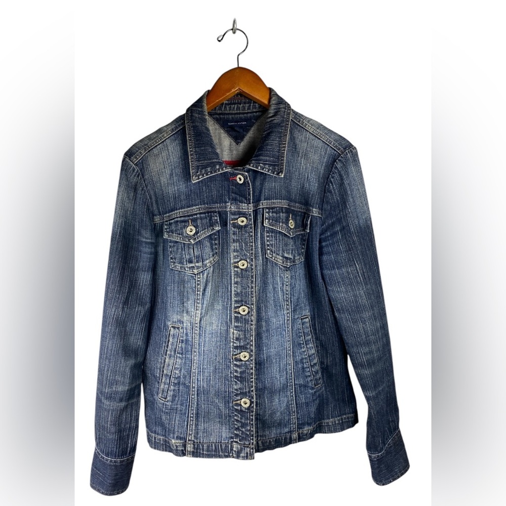 🎀 Vintage Tommy Jeans Denim Jacket Womens size L